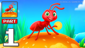 Ant Land - Gameplay Walkthrough Part 1 - Ant Army Rise and Expand (iOS, Android)