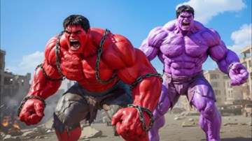 RED HULK vs HULK EPIC BATTLE! However, PURPLE HULK Unexpected SAVE Changes Everything!