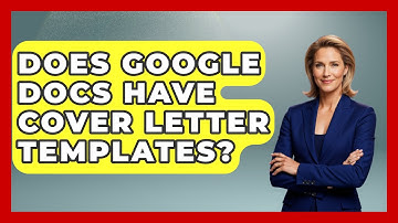Does Google Docs Have Cover Letter Templates? - Job Success Network