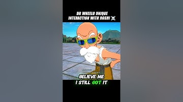 Dr Wheelo Unique Interaction With Roshi 🥶 #crashout #masterroshi #sparkingzero #dragonballz #dbz