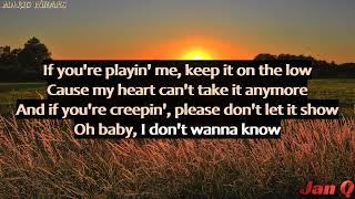 Mario Winans ft. Enya \u0026 P. Diddy - I Don't Wanna Know (Lyrics)