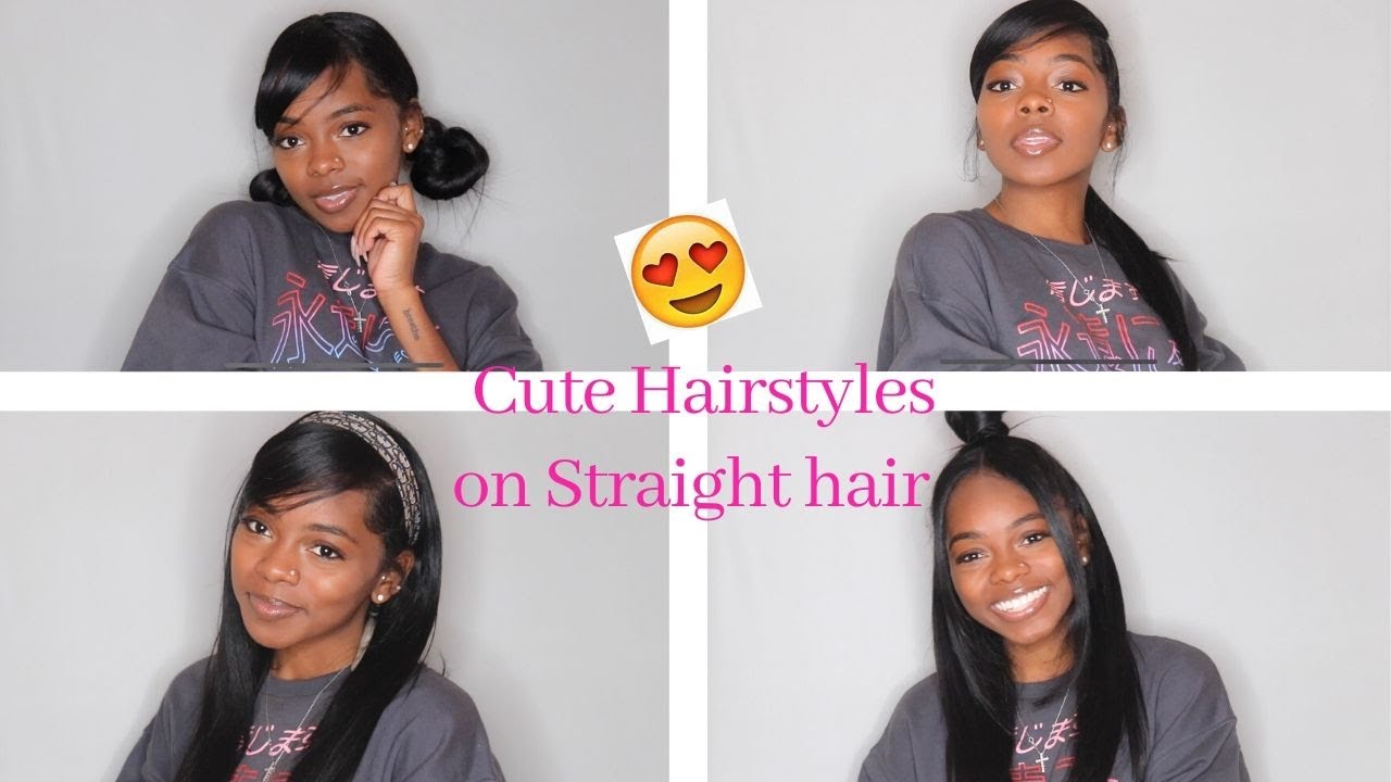 3 cute hairstyles for straight hair 😍 . . #straighthairstyles  #yakistraight | Instagram