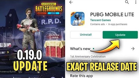 Pubg Mobile Lite New 0.19.0 Play Store Update Confirm Release Date || New Zombie Mode, training Mode