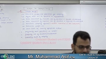 AUDIT || Lecture 37 || Sir Asif || Autumn 2022