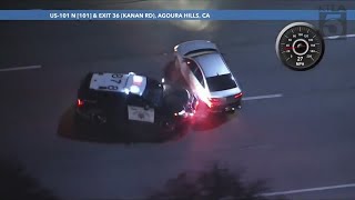 Authorities pursue carjacking suspect in L.A. County