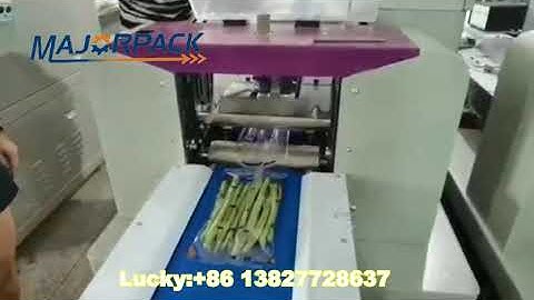 Automatic down paper vegetable flow pack machine majorpack