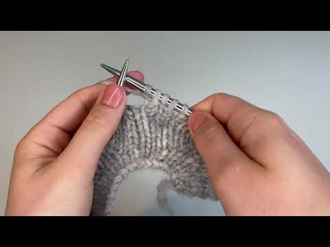 Strikke 2 i / Knit 2 stitches in 1 Tutorial YouTube