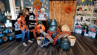 Helping with Fall Set Up at the Garden Center! 🍁🎃🌾 // Garden Answer