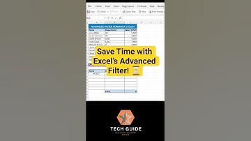 Excel Trick: Advanced Filter Formula Made Easy! #excel #excelshorts
