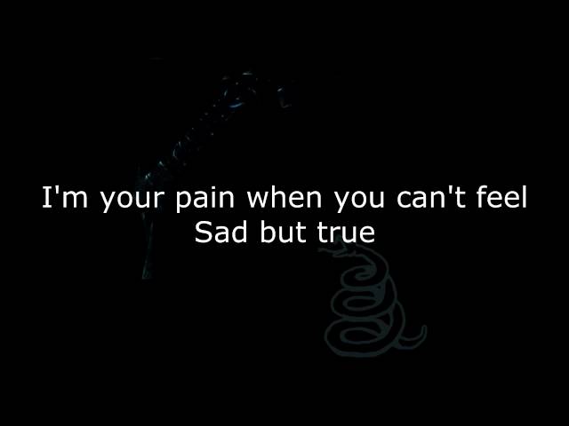Metallica - Sad But True Lyrics (HD) class=