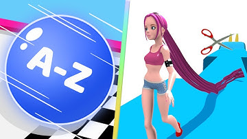 AZ Run Vs Hair Rush in New Levels Gameplay Walkthrough Update All Trailers Mobile Game iOS TIK9LY6