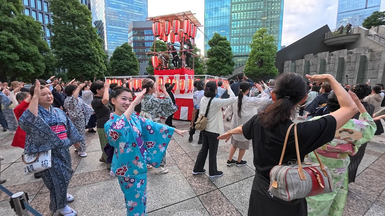 東京音頭 赤坂日枝神社盆踊り3日目1 山王祭「山王音頭と民踊大会