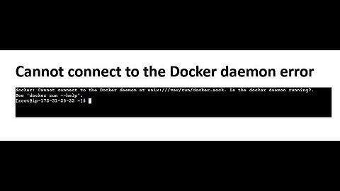 Cannot connect to the Docker daemon error #Docker #2024
