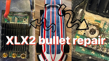 Castle XLX2 bullet repair and epoxy resin /soldering to XLX2 following massive crash In Arrma RC car