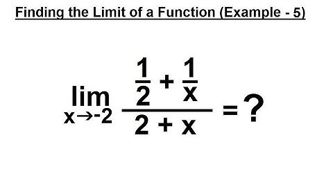 Calculus 1: Limits & Derivatives (18 of 27) Finding the Limits of a Function - Example 5