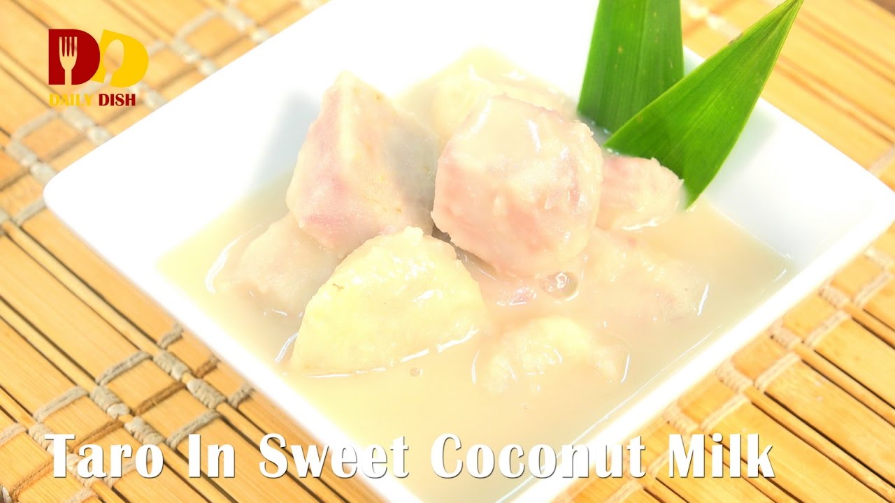 Taro In Sweet Coconut Milk | Thai Dessert | Gaeng Buad Puak | แกงบวดเผือก