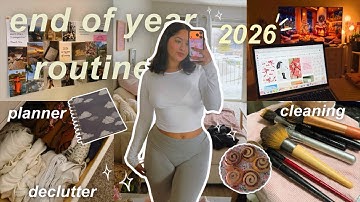 END OF YEAR ROUTINE ✨🧺 decluttering, cleaning & 2026 vision board 🌠