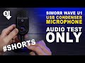 Simorr Wave U1 USB Condenser Mic RAW + EQ SOUND TEST #shorts