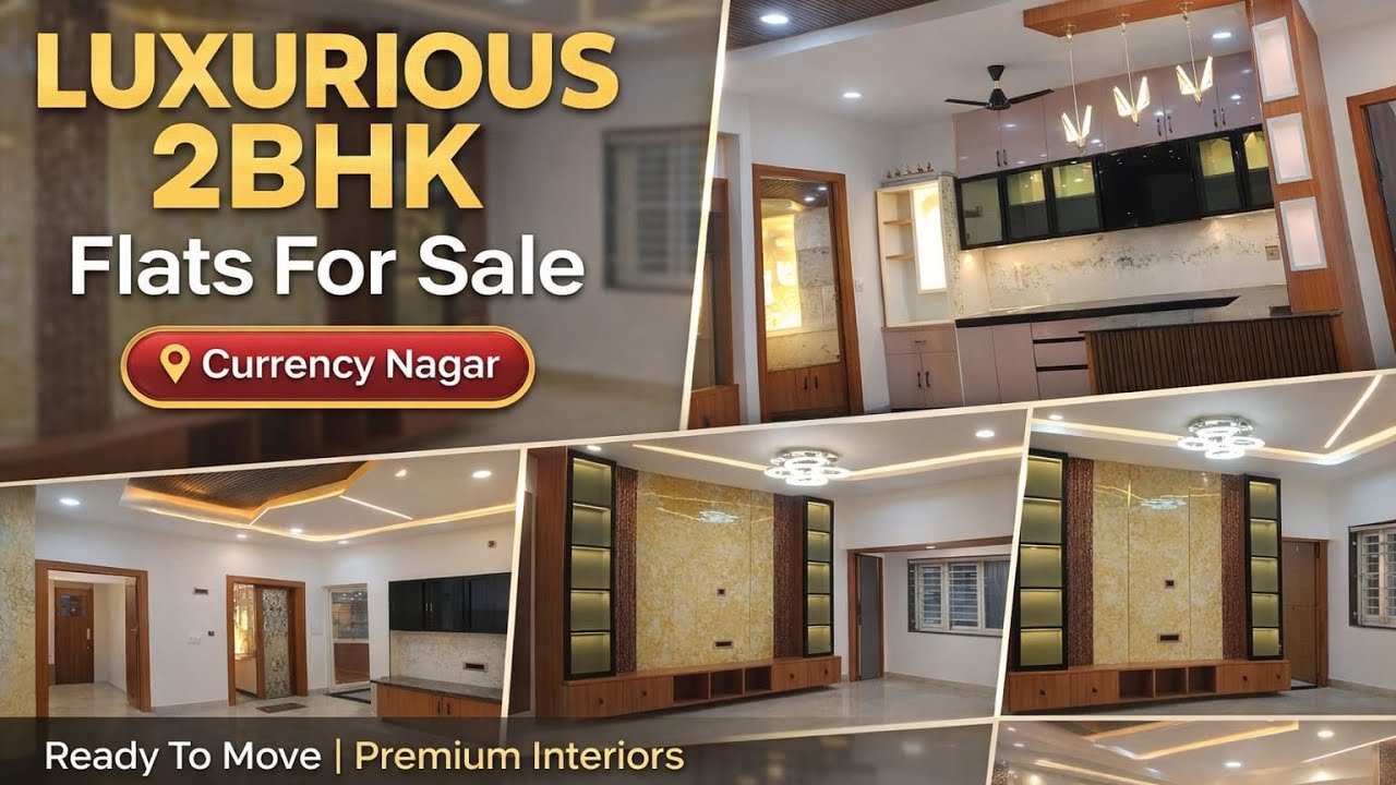 Ad No 140 // Luxurious Premium 2BHK Flats For Sale In Currency Nagar Vijayawada 