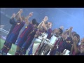 Fc barcelona celebrating the 6 trophies