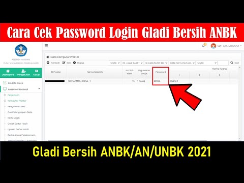 Cara Cek atau Lihat Password Login Exambro Admin Gladi Bersih ANBK/UNBK/AN 2021