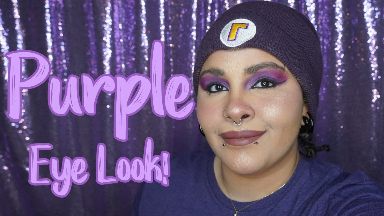 Purple Eyeshadow Look LaMustacho YouTube