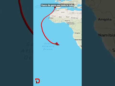 Vasco da gama sea route to India #shorts