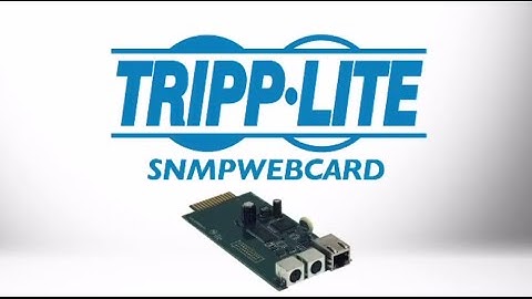 Tripp Lite Remote Monitoring and Control Webcard SNMPWEBCARD