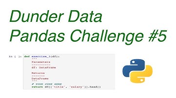 Dunder Data Pandas Challenge #5