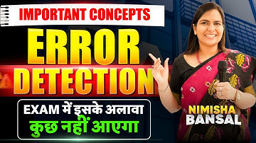 ⚠️Error Detection⚠️ | Important Concepts | Bank/ SSC Exams 2025 | English | Nimisha Bansal