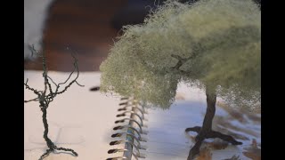 Homemade Ground Foam and Wire Trees