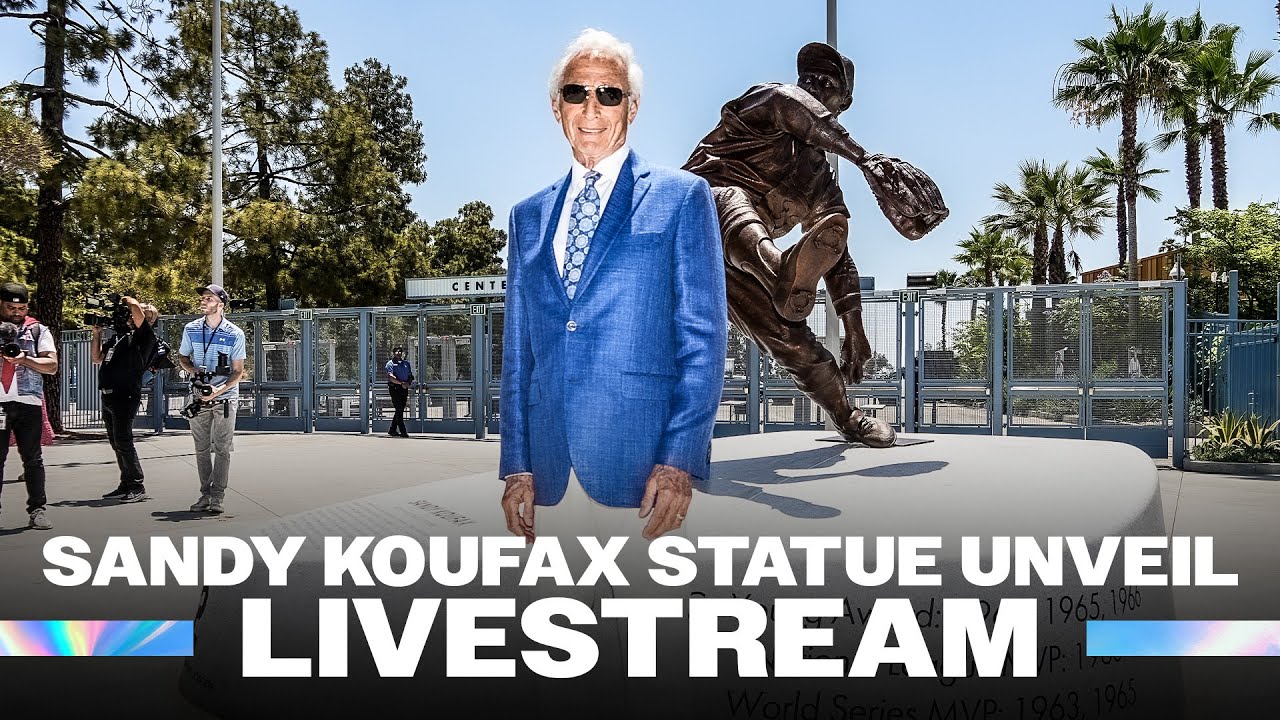 LIVE: Sandy Koufax statue unveiling at Dodger Stadium 