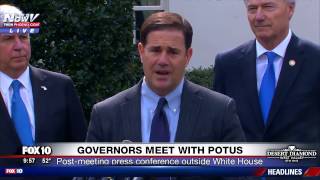 FNN: Arizona Governor Doug Ducey Speaks at White House Following Meeting with POTUS Trump