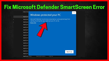 Fix Microsoft Defender SmartScreen prevented an unrecognized app from starting