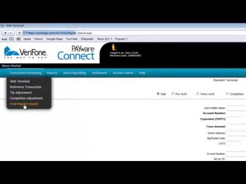 PAYware Connect Store Portal: Voids & Reprint Receipts