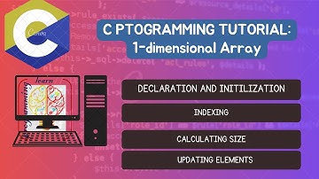 Lecture 26. C Programming || 1-d Array