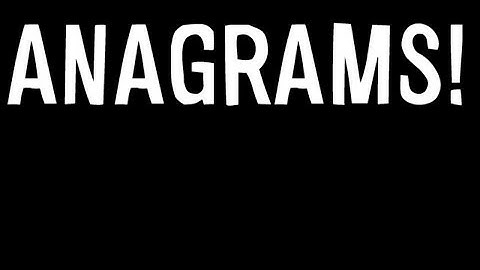 Amazing ANAGRAMS -- BOAT #4