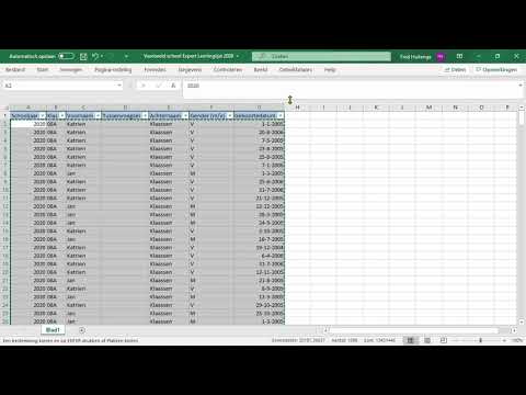 School instructievideo - JGZ Spreadsheet gebruiken