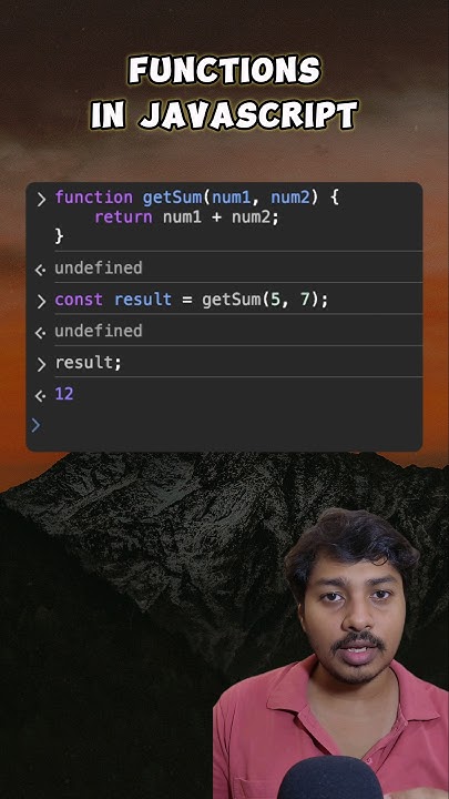Return values from functions | JavaScript for Beginners series # ...