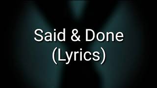 BAD OMENS - Said & Done (Lyrics)
