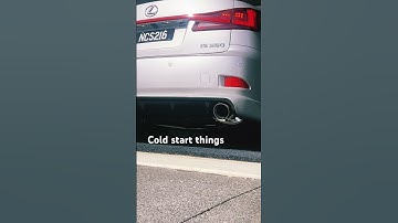 Cold start Lexus IS350 XForce exhaust