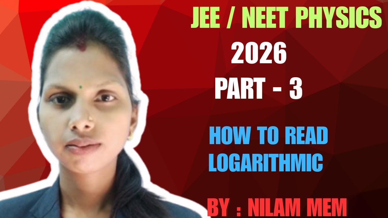 how to read logarithmic? basic math log part 2! for NEET JEE & 11th or ...