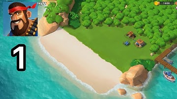 Boom Beach - Gameplay Walkthrough Part 1 - Starting the island base (iOS, Android)