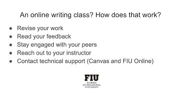 Welcome to ENC 1101 Online Mini Term