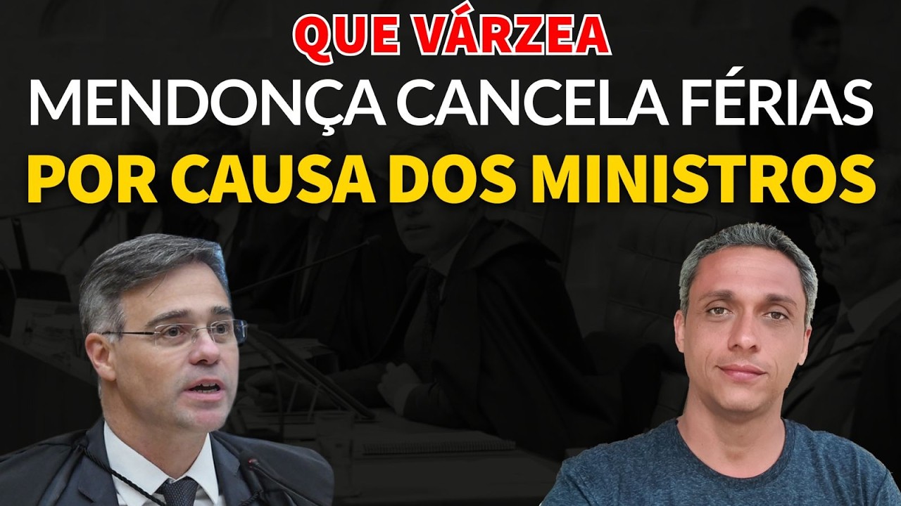 QUE VÁRZEA!!! Mendonça cancela férias para impedir que seus colegas soltem os ladrões do INSS