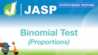 How to do a Binomial Test with Proportions in JASP - Hypothesis Testing for Business Statistics