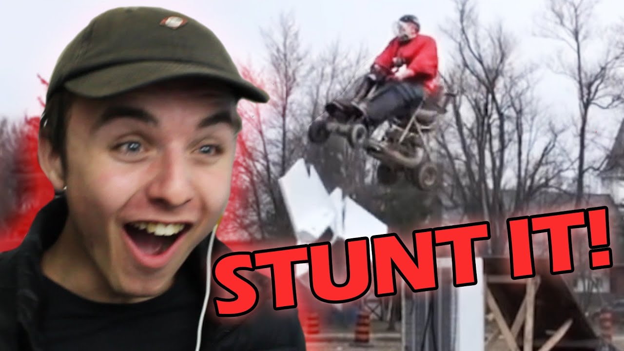 The Best Lawnmower Stunts on The YouTube