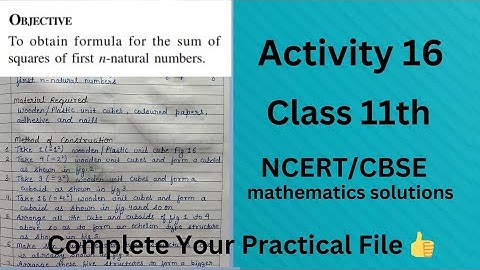 Maths Lab Activity 16 Class 11 // Maths Practical// Class 11 Maths Activity Solution// CBSE board