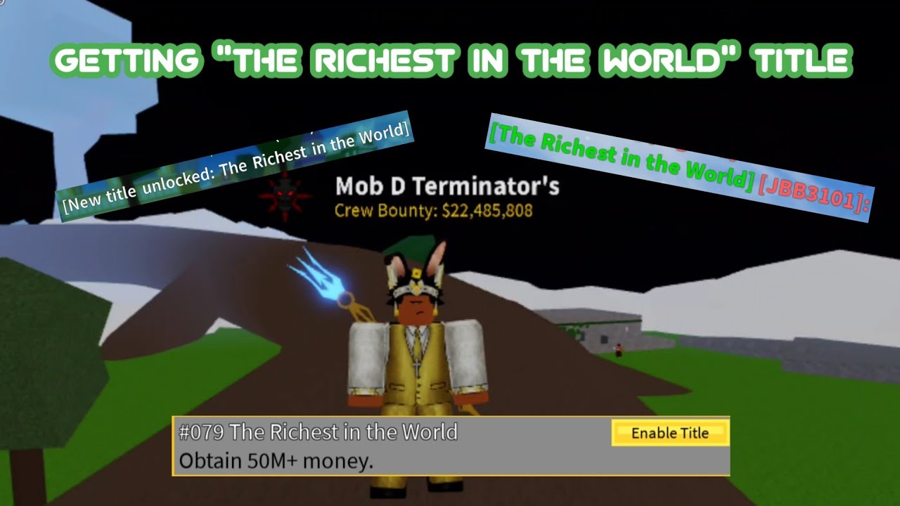 I got the title The Richest In The World! #bloxfruit #bloxfruits