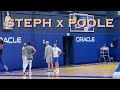 📺 Stephen Curry x Jordan Poole workout/threes at Warriors practice, 2 days before Charlotte Hornets